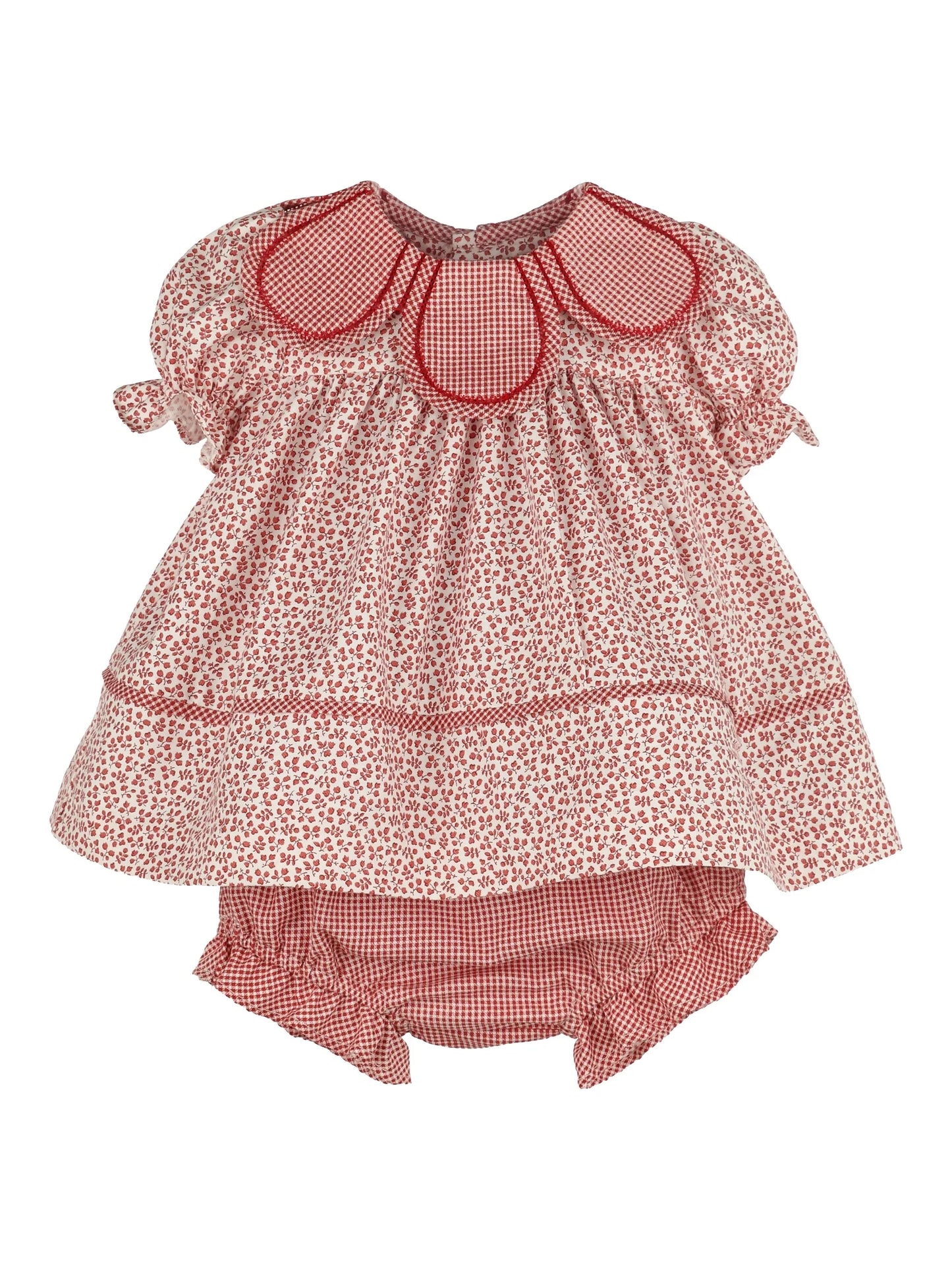 Sophie & Lucas Red Boxwood Petal Float Dress