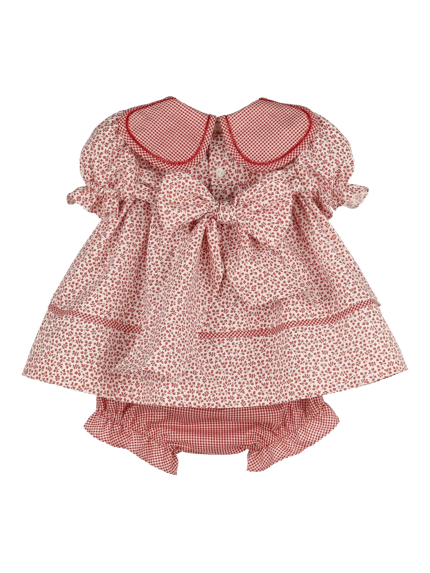 Sophie & Lucas Red Boxwood Petal Float Dress