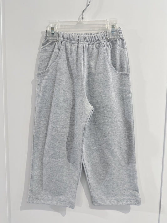 Lily Pads Boys Heather Grey Jersey Pants with Pockets