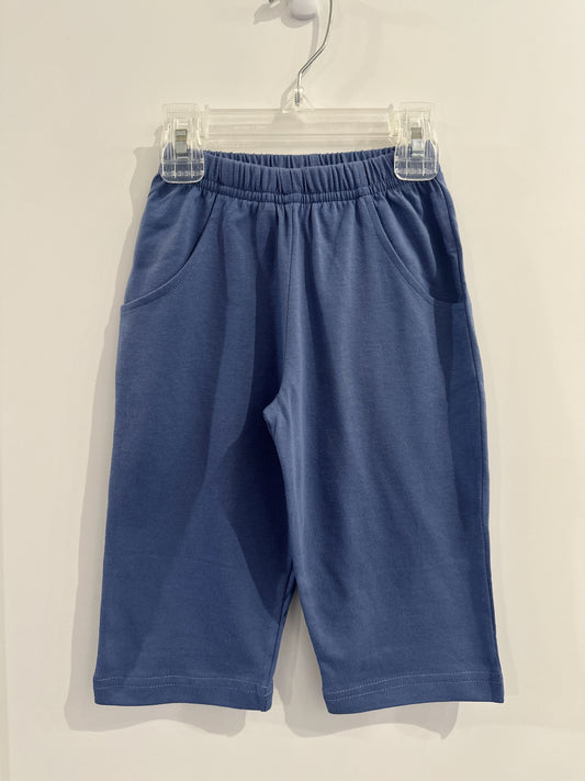 Lily Pads Boys New Steel Blue Jersey Pants with Pockets