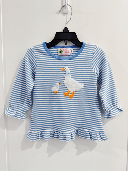Lily Pads Girls Goose & Duck L/S Swing Top