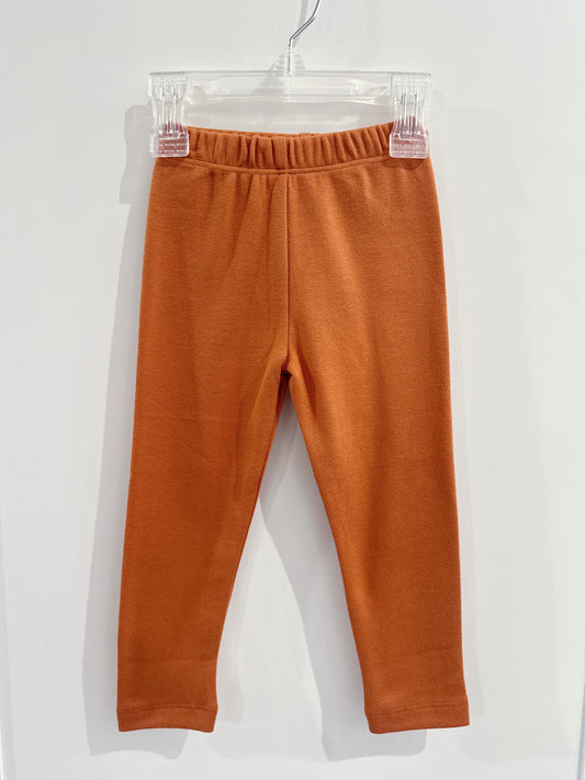 Lily Pads Girls Rust Orange Leggings