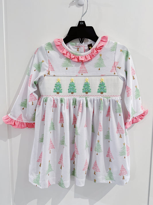 Banana Split O' Christmas Tree L/S Dress