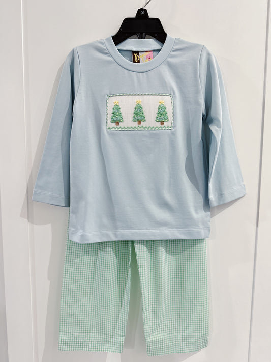 Banana Split O' Christmas Tree Boys Pant Set