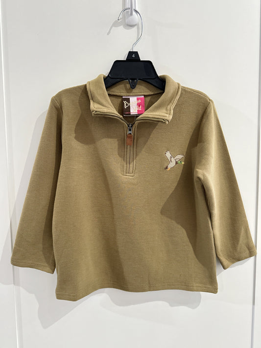 Banana Split Duck 1/4 Zip Pullover