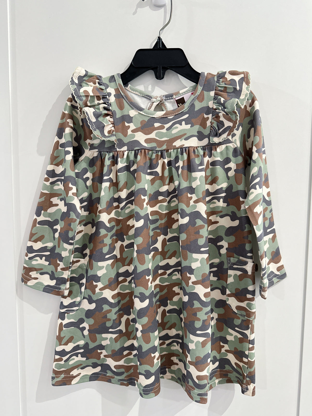 Banana Split Camo L/S Dress