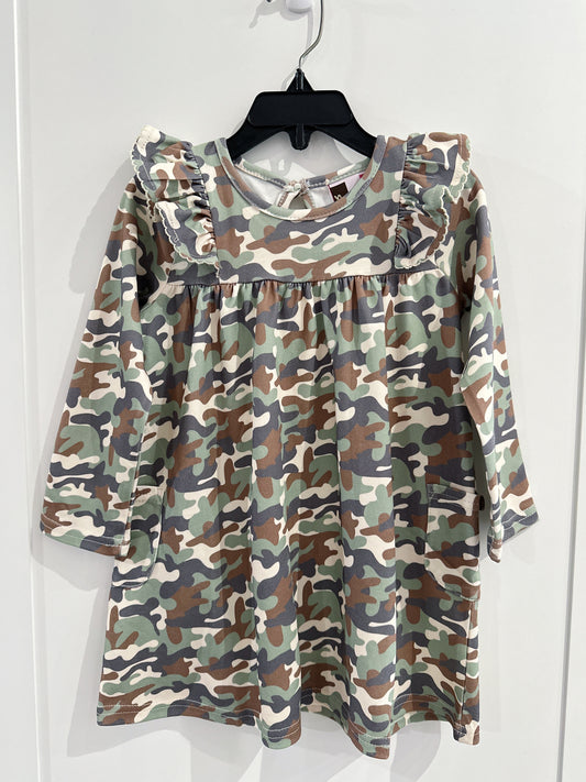 Banana Split Camo L/S Dress