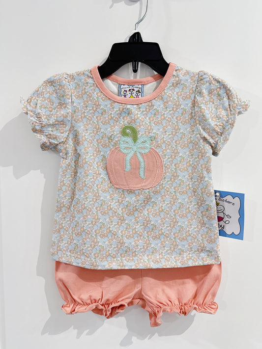 Three Sisters Pumpkin Applique Bloomer Set