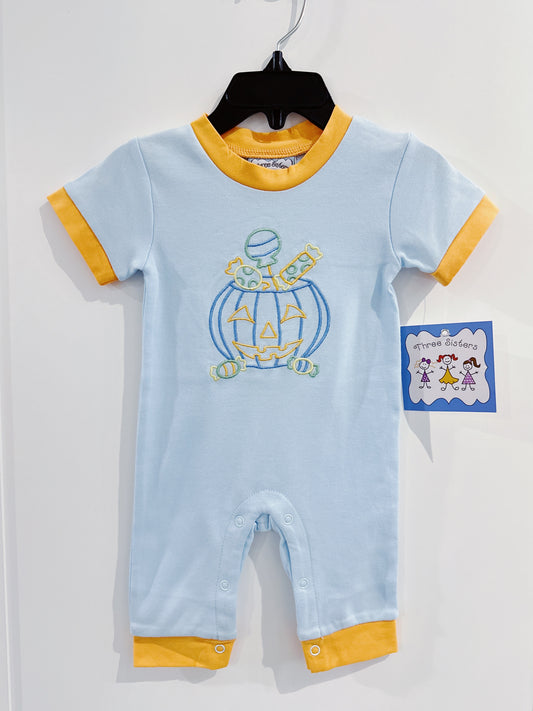 Three Sisters Trick or Treat Boys Romper