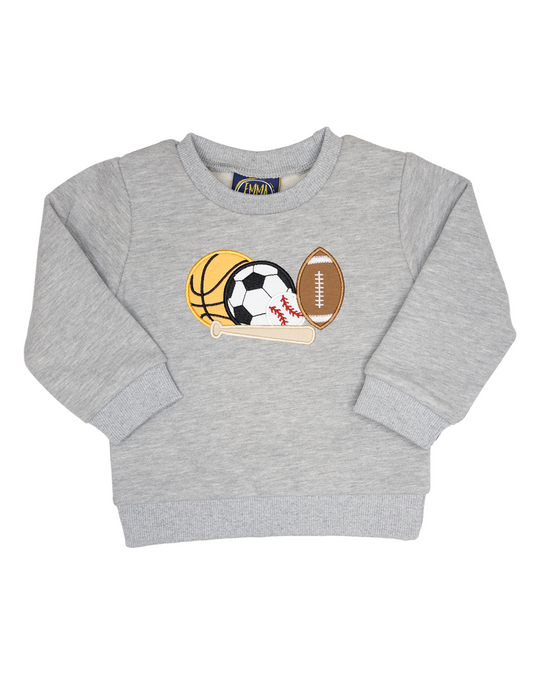 Emma Jean Sports Applique Sweatshirt