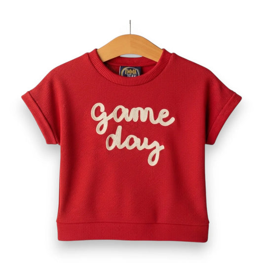 Emma Jean Red Game Day Sweater