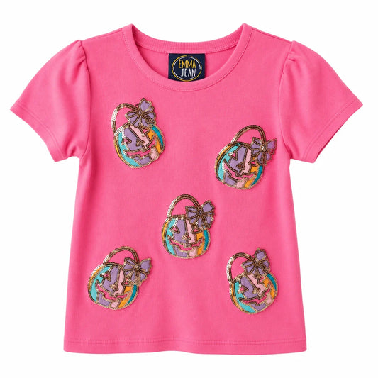 Emma Jean Jack-O-Lantern Sparkle Tee