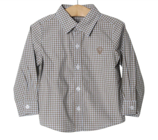 Millie Jay Blue/Brown Button Down