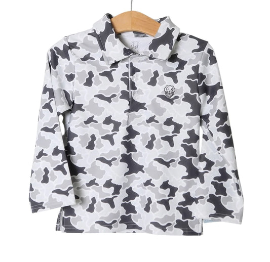 Millie Jay Grey Camo Damian LS Shirt