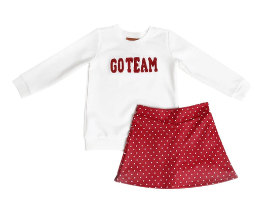 Millie Jay Crimson Go Team Skort Set
