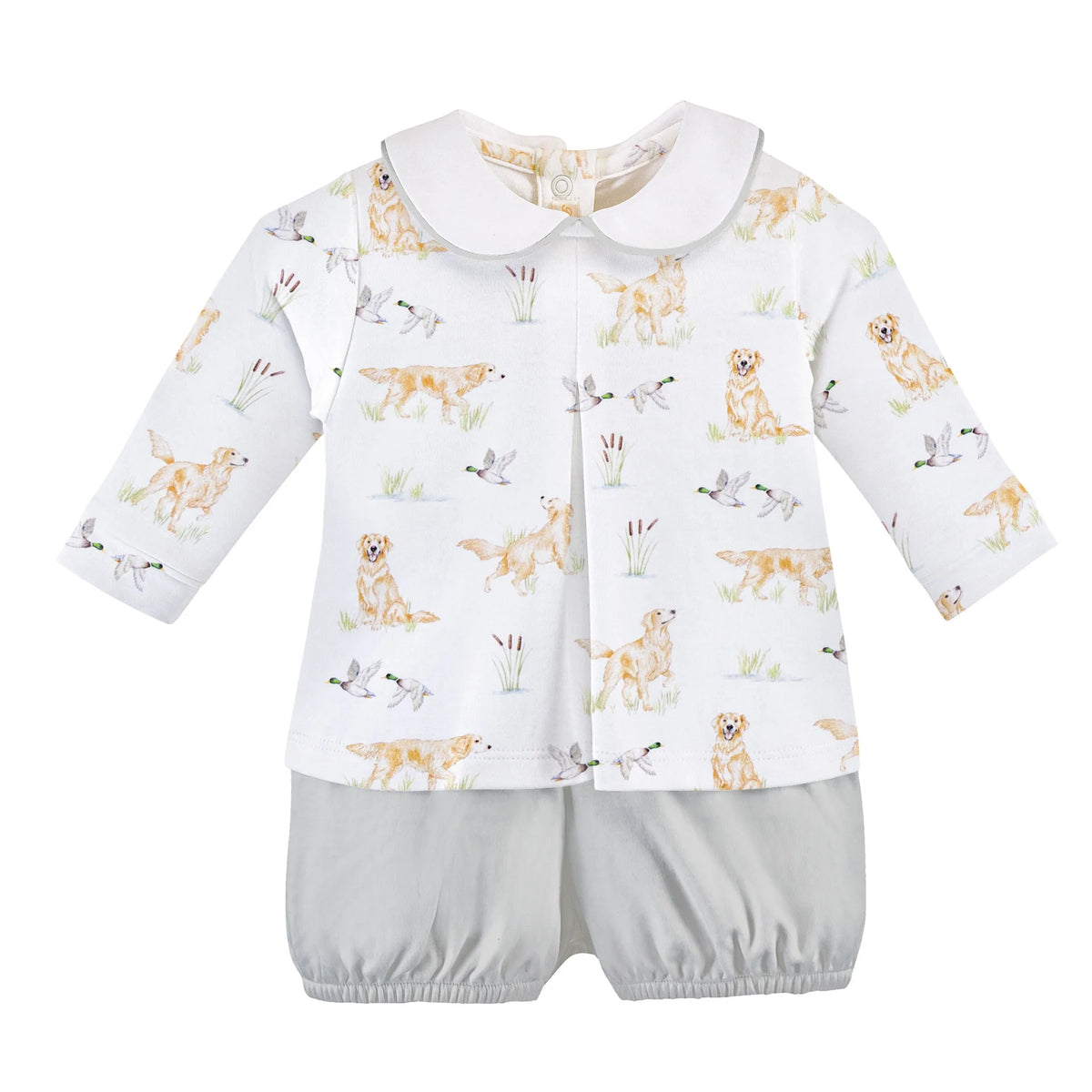 Baby Club Chic Goldens & Mallards Pima Diaper Set