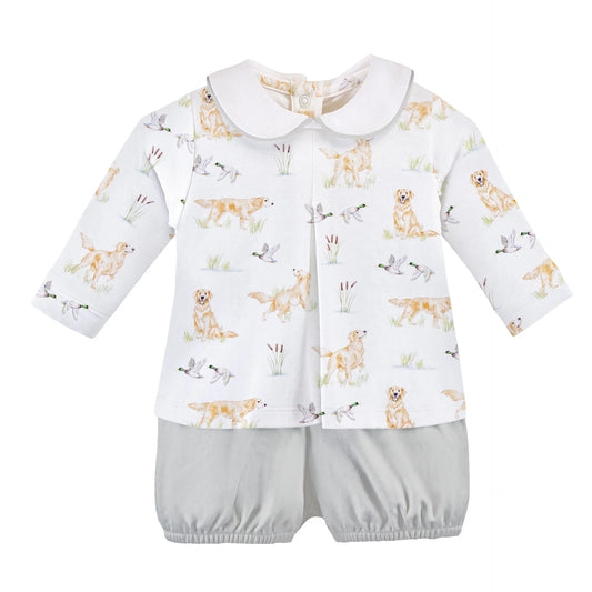 Baby Club Chic Goldens & Mallards Pima Diaper Set