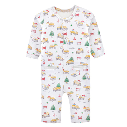 Baby Club Chic Jingle Trucks Pima Playsuit