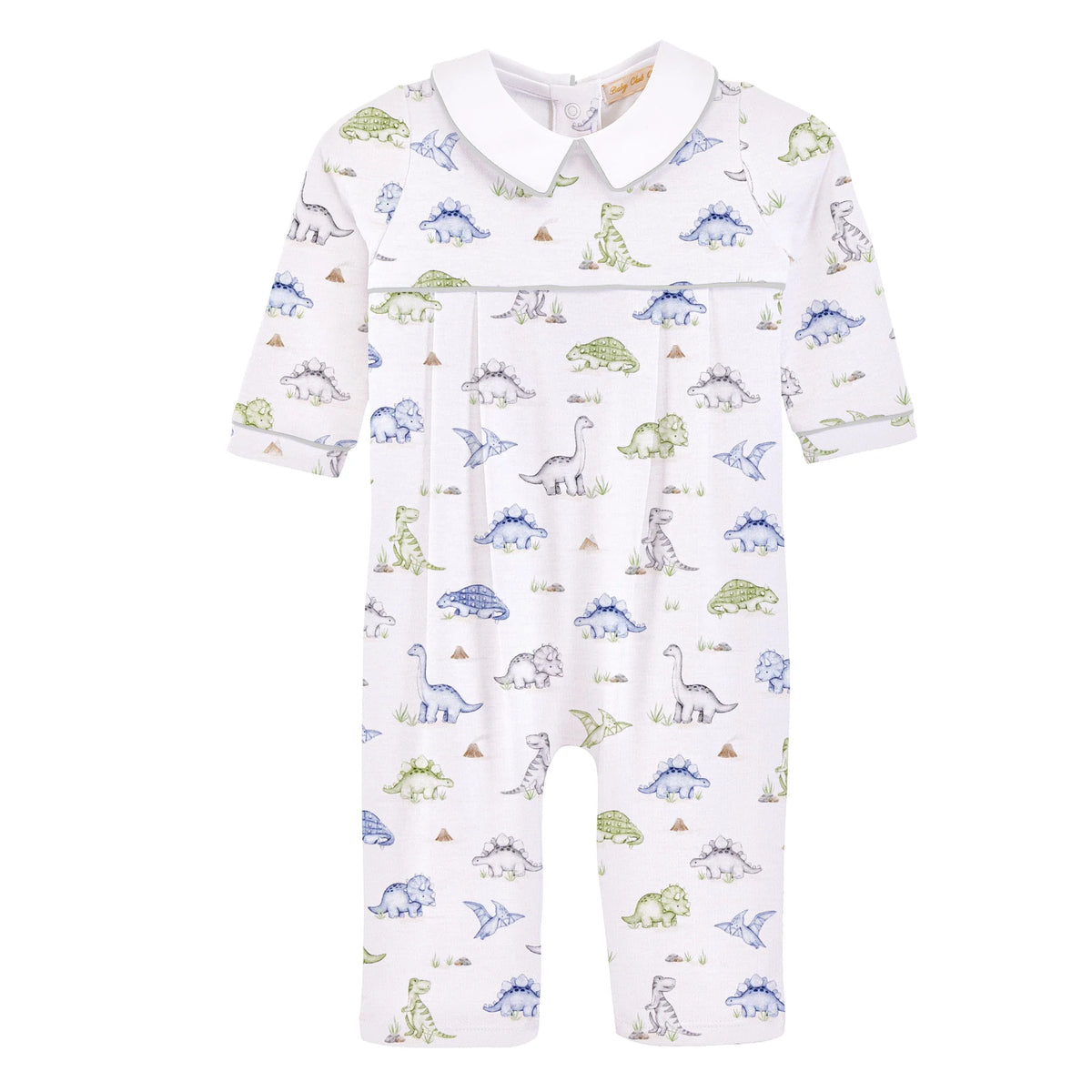 Baby Club Chic Cute Roars Printed Pima Playsuit