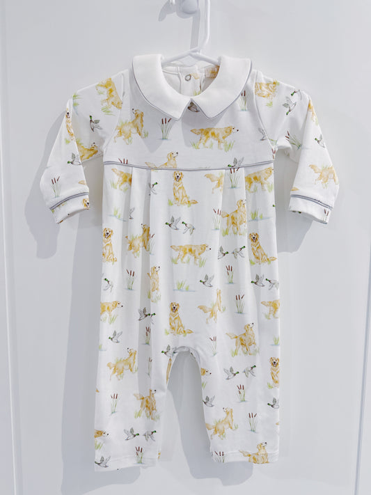Baby Club Chic Goldens & Mallards Pima Playsuit