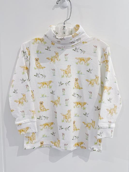 Baby Club Chic Goldens & Mallards Pima Turtleneck