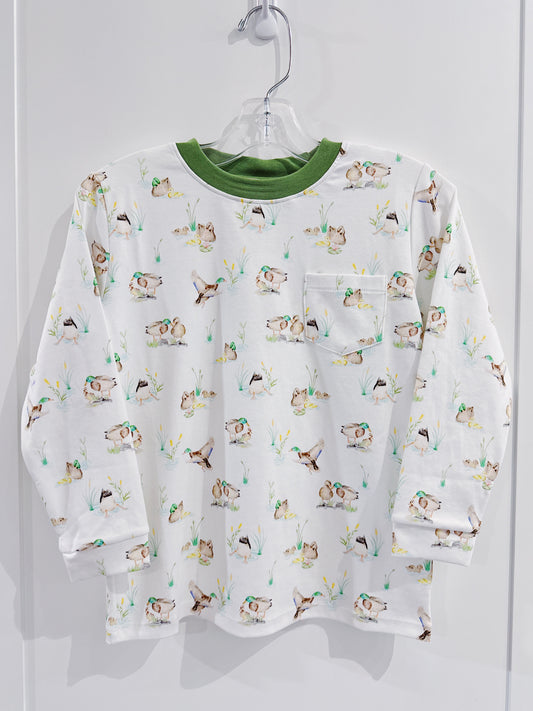 Baby Club Chic Duck Pond Pima Pocket Tee