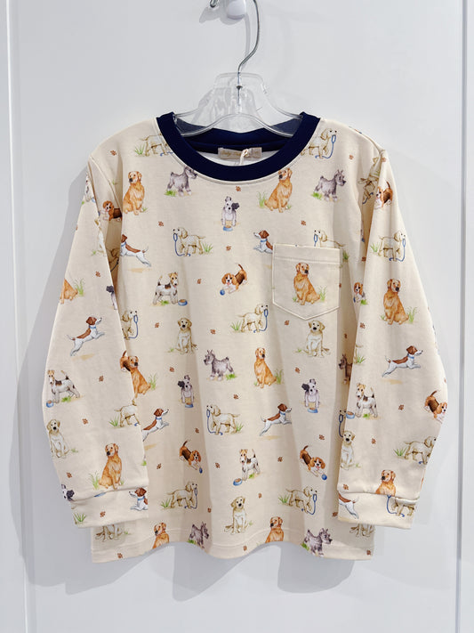 Baby Club Chic Dog Days Pima Pocket Tee