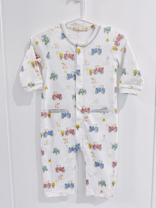 Baby Club Chic Tractor Time Pima Playsuit