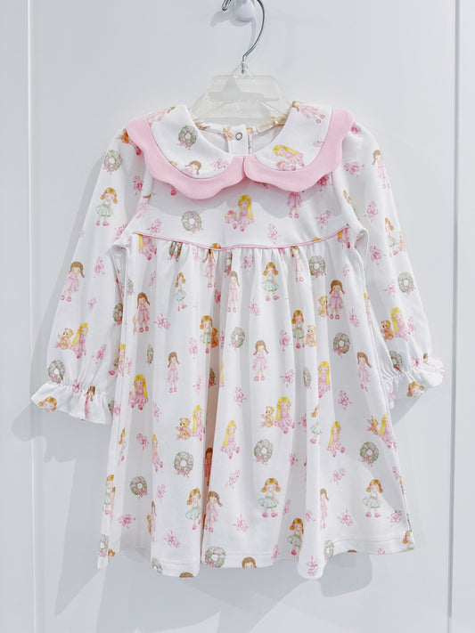 Baby Club Chic Sweet Holiday Dolls Pima Dress