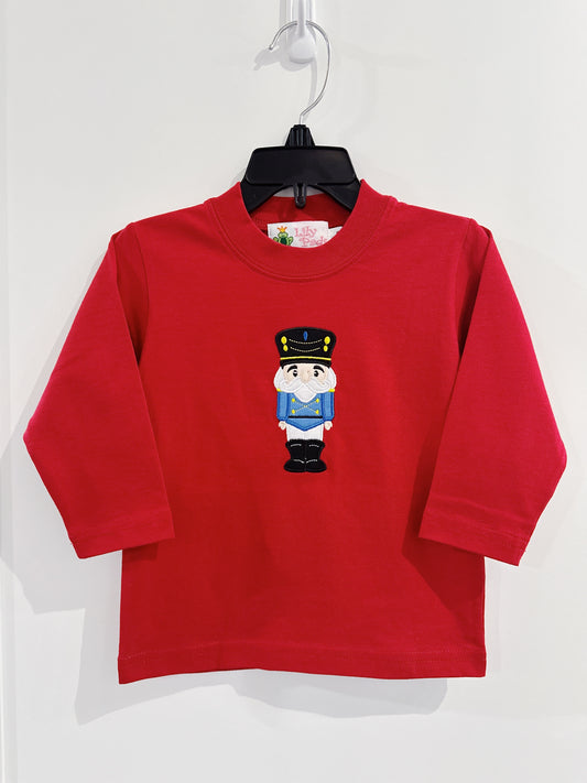 Lily Pads Boys Red Nutcracker L/S Tee