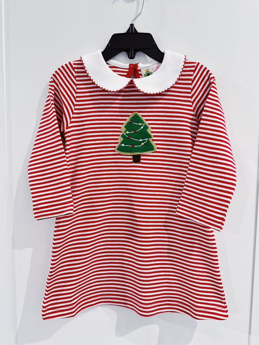 Lily Pads Girls Christmas Tree Cookie Dress